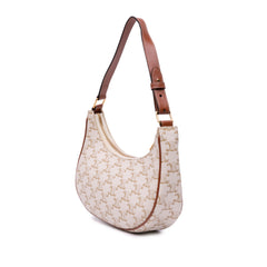 Triomphe Coated Canvas Ava Shoulder Bag