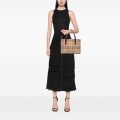 Haymarket Check Coated Canvas Tote