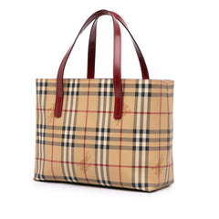 Haymarket Check Coated Canvas Tote