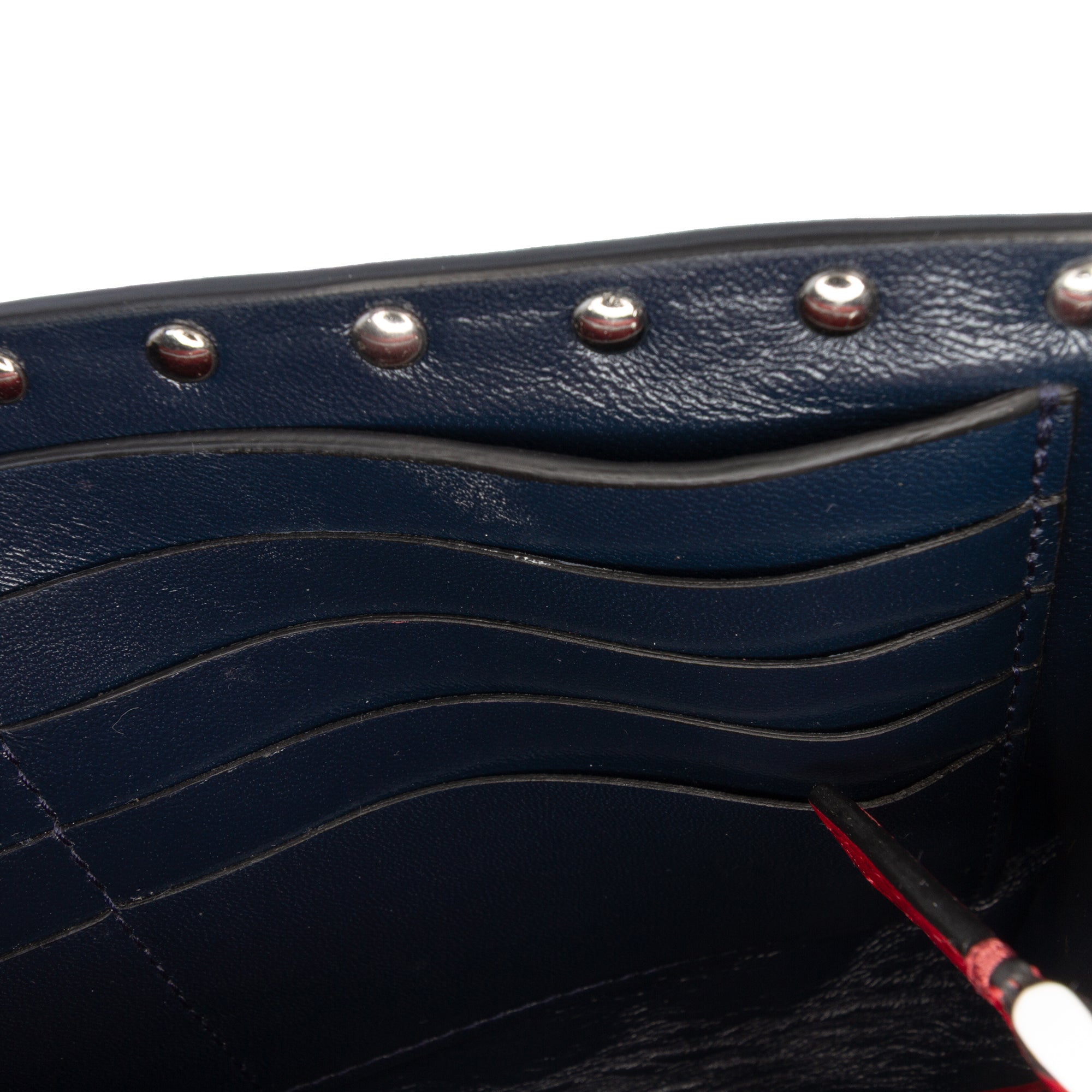 Quilted Lambskin Free Rockstud Spike Wallet On Chain