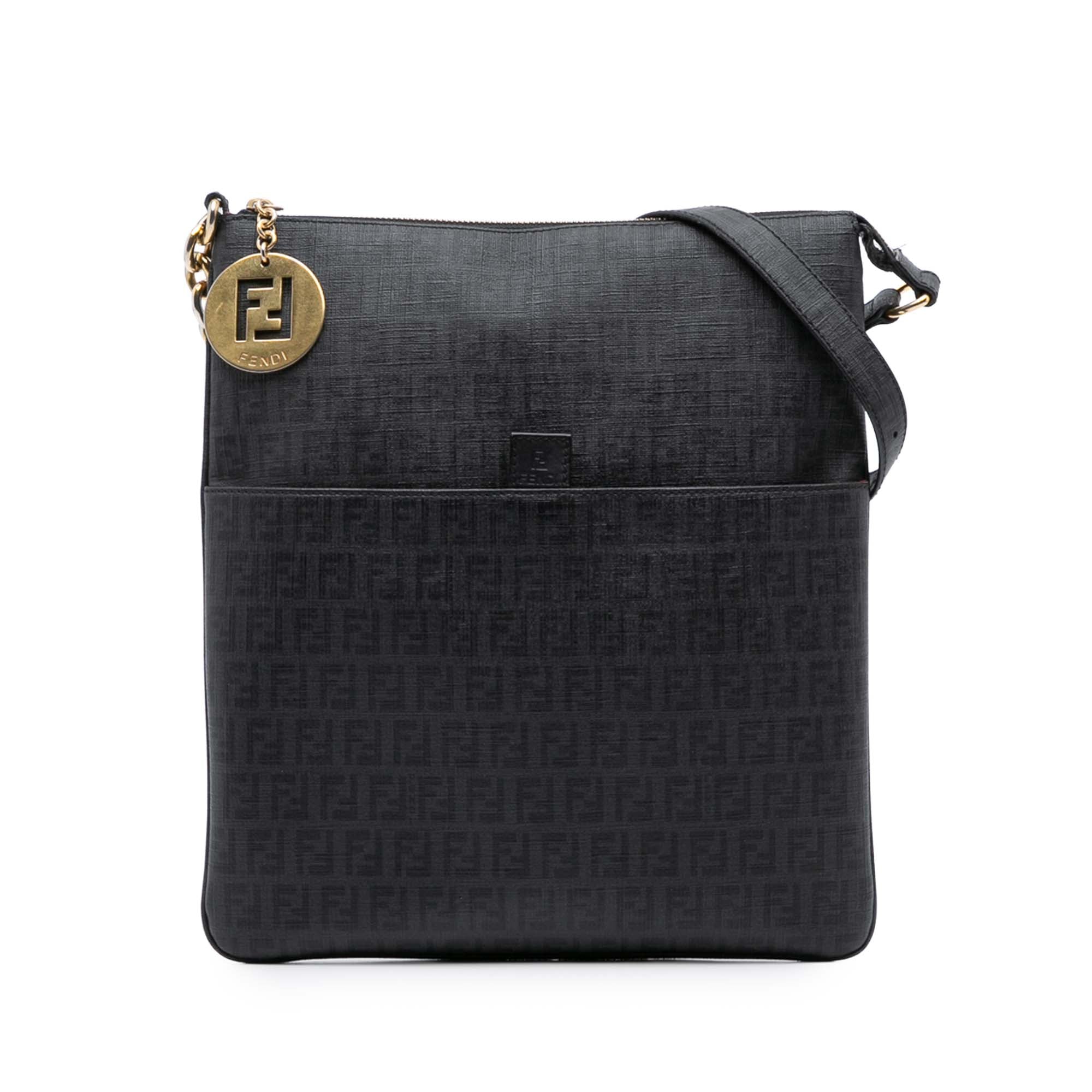 Zucchino Coated Canvas Charm Zip Crossbody