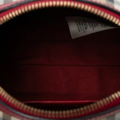 Mini Haymarket Check Coated Canvas Blaze Crossbody