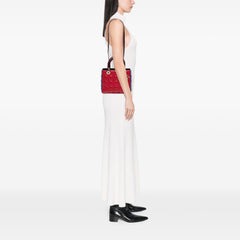 Medium Tricolor Lambskin Cannage Lady Dior
