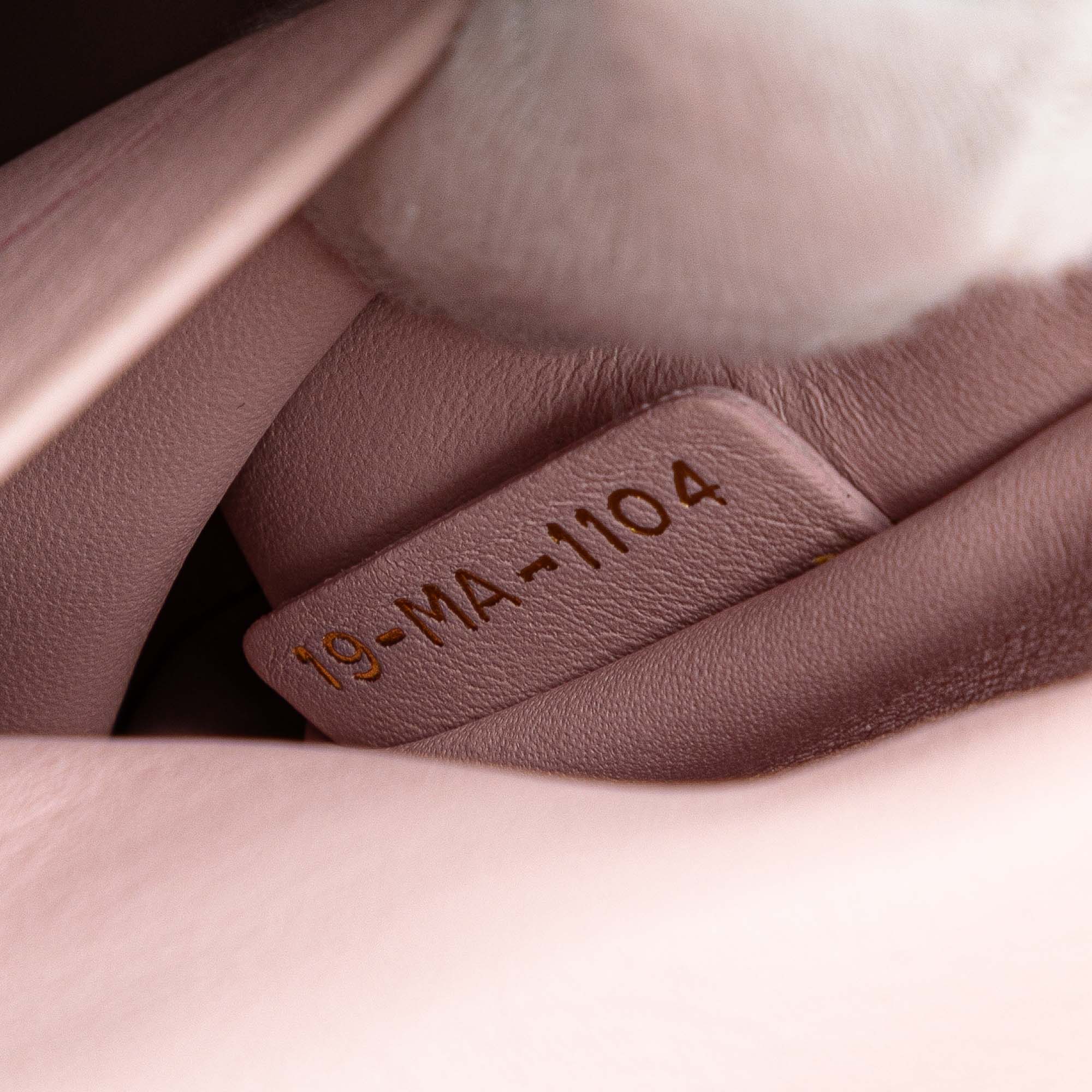 Mini Metallic Grained Calfskin Be Dior Flap