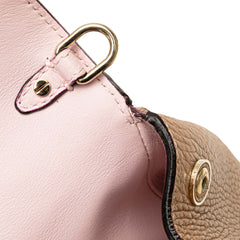 Mini Metallic Grained Calfskin Be Dior Flap