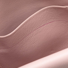 Mini Metallic Grained Calfskin Be Dior Flap