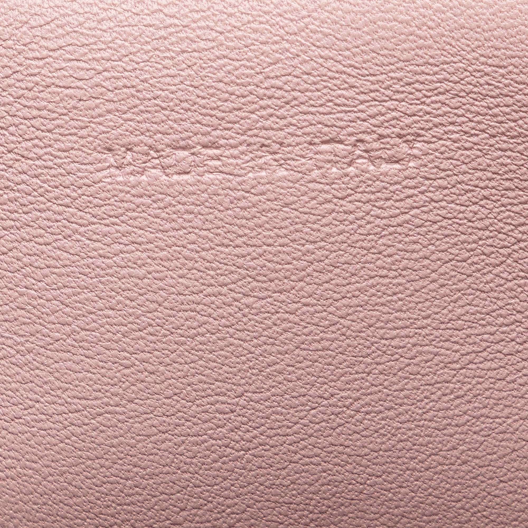 Mini Metallic Grained Calfskin Be Dior Flap