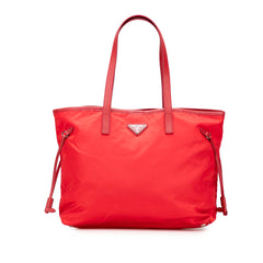 Saffiano Trimmed Tessuto Open Convertible Tote