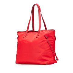 Saffiano Trimmed Tessuto Open Convertible Tote