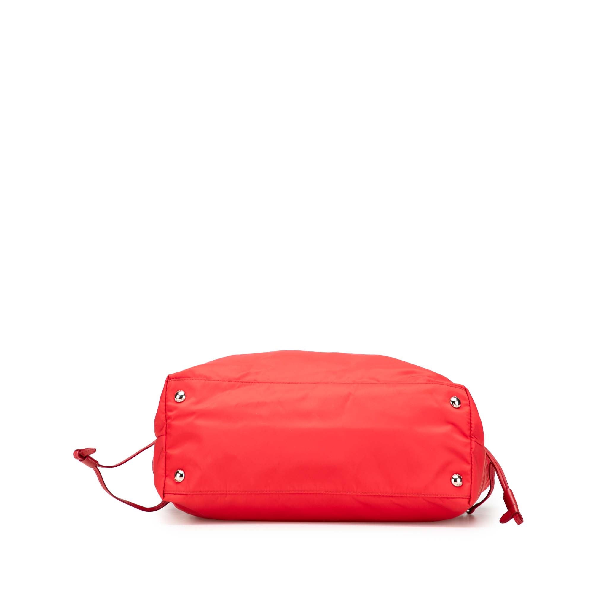 Saffiano Trimmed Tessuto Open Convertible Tote