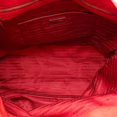 Saffiano Trimmed Tessuto Open Convertible Tote