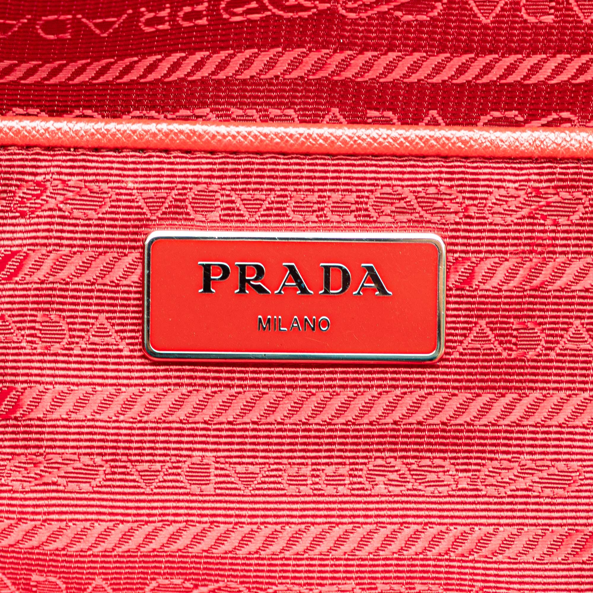 Saffiano Trimmed Tessuto Open Convertible Tote