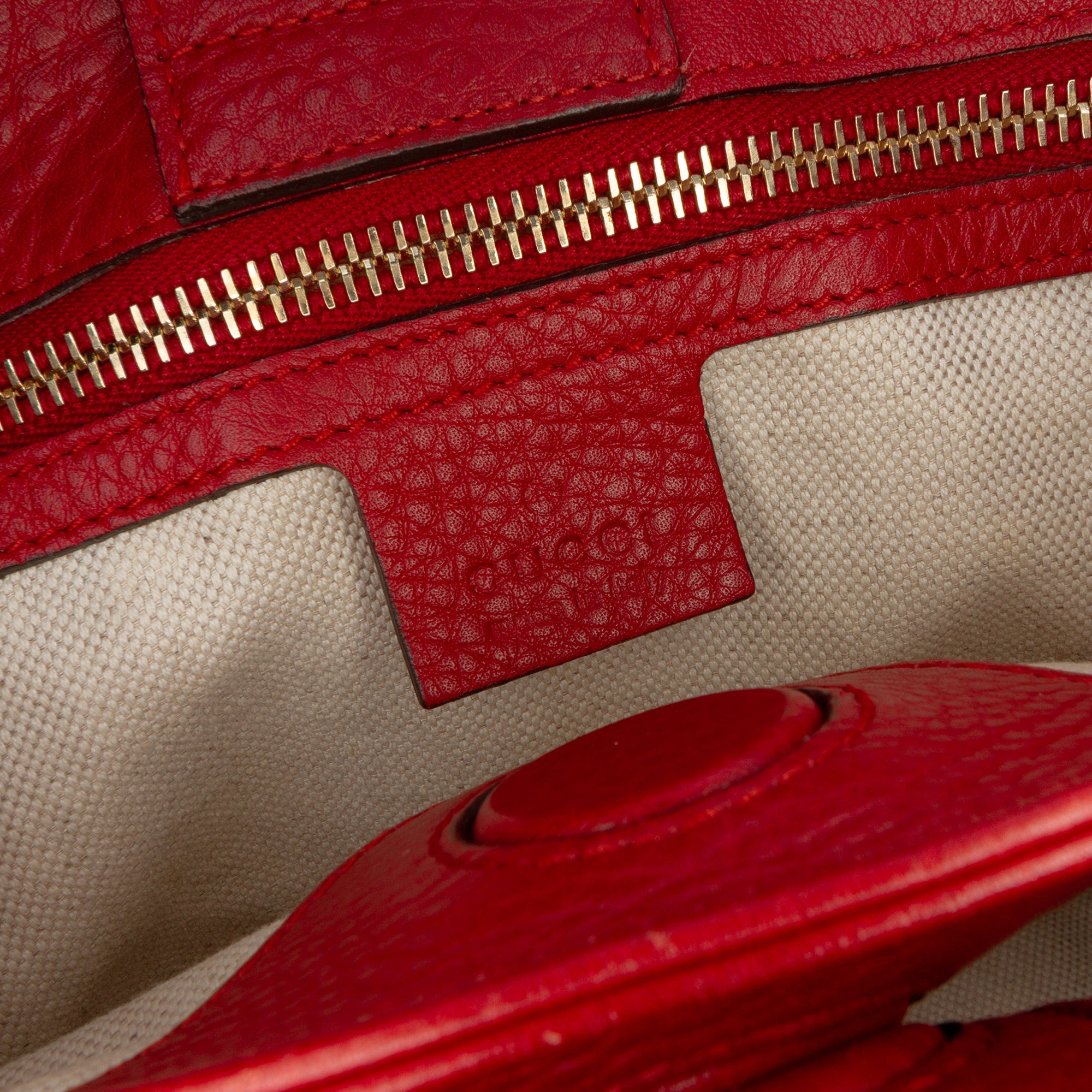 Small Calfskin Bamboo Shopper Satchel