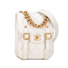 Mini Aged Calfskin City School Flap