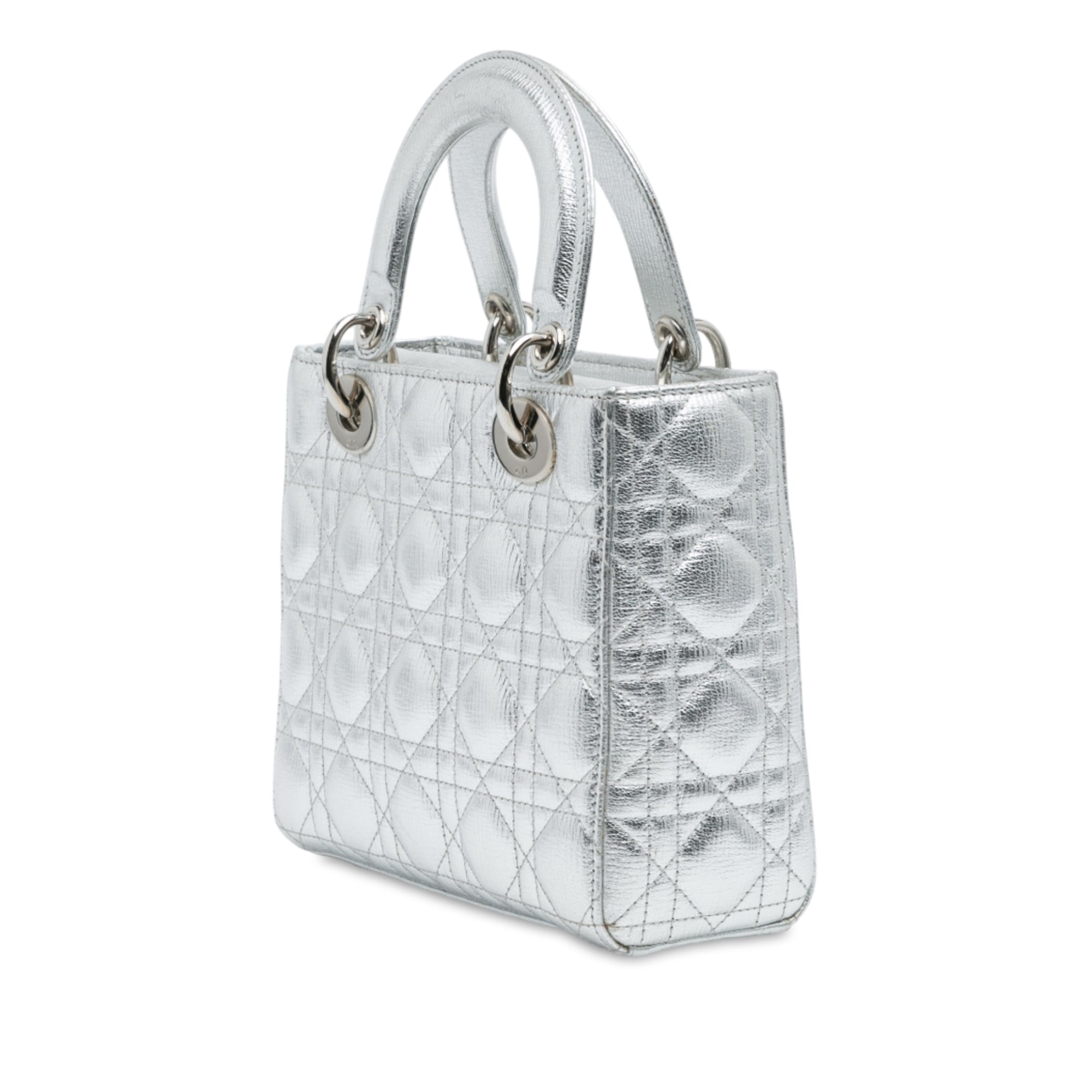 Small Metallic Grained Calfskin Cannage My ABCDior Lady Dior