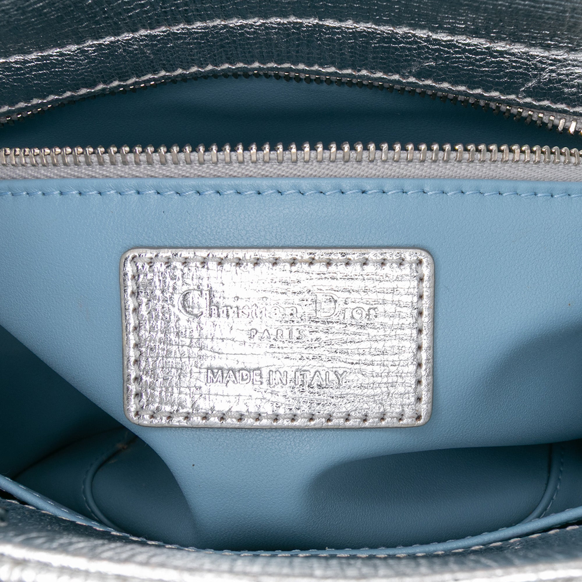 Small Metallic Grained Calfskin Cannage My ABCDior Lady Dior