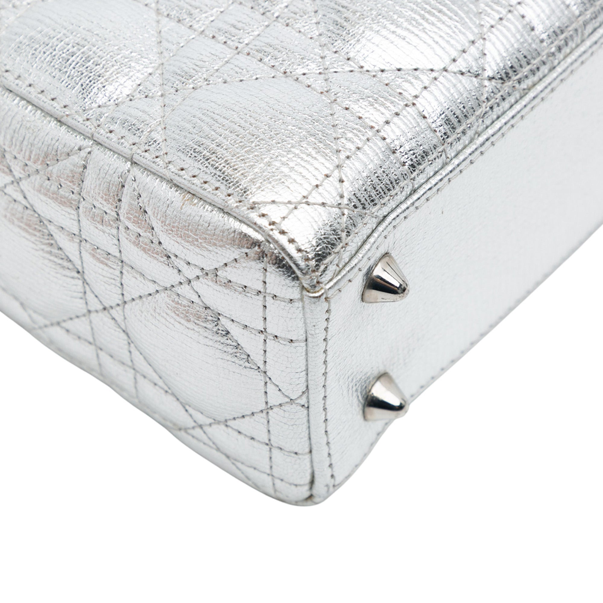 Small Metallic Grained Calfskin Cannage My ABCDior Lady Dior