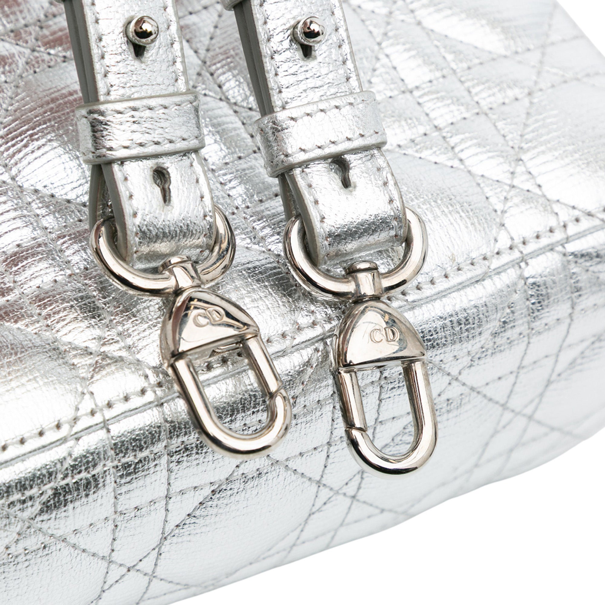 Small Metallic Grained Calfskin Cannage My ABCDior Lady Dior