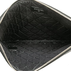 Medium Caviar Deauville Studded O Case Clutch