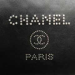 Medium Caviar Deauville Studded O Case Clutch