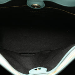Medium Tricolor Leather Banner Satchel
