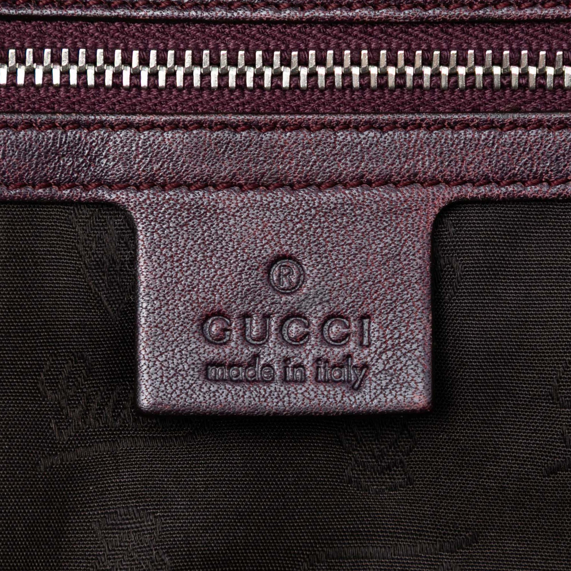 Medium GG Canvas Bamboo Bar Tote