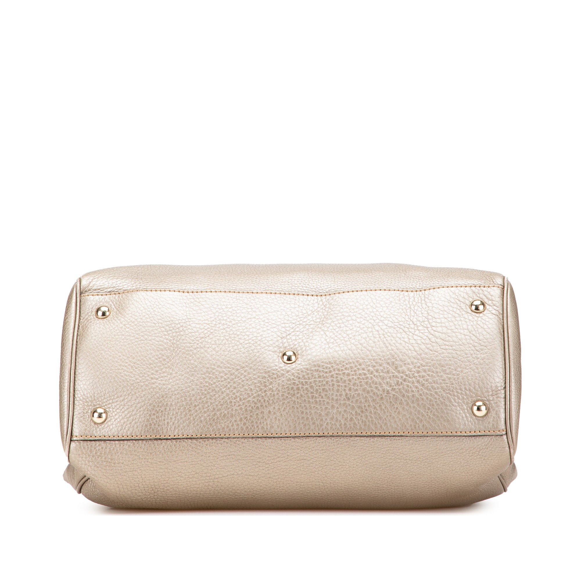 Medium Calfskin Bamboo Shopper Satchel