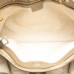 Medium Calfskin Bamboo Shopper Satchel