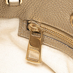 Medium Calfskin Bamboo Shopper Satchel
