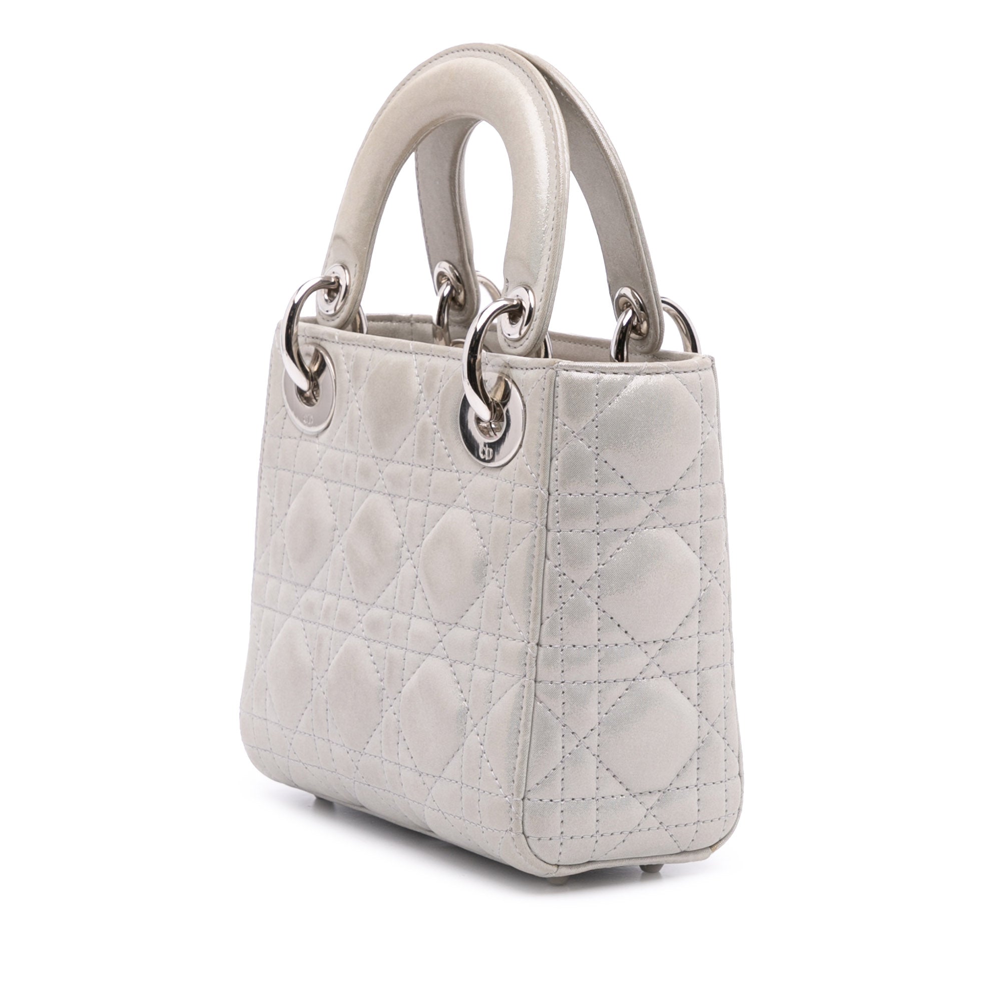 Mini Iridescent Lambskin Cannage Lady Dior
