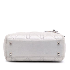 Mini Iridescent Lambskin Cannage Lady Dior