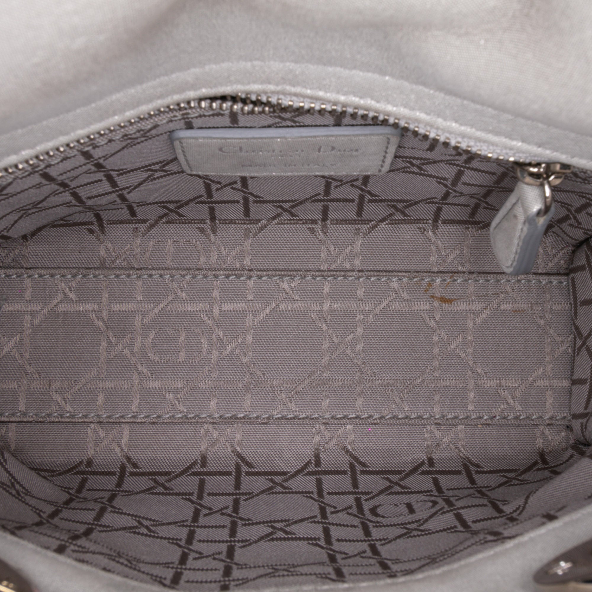 Mini Iridescent Lambskin Cannage Lady Dior