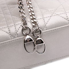 Mini Iridescent Lambskin Cannage Lady Dior