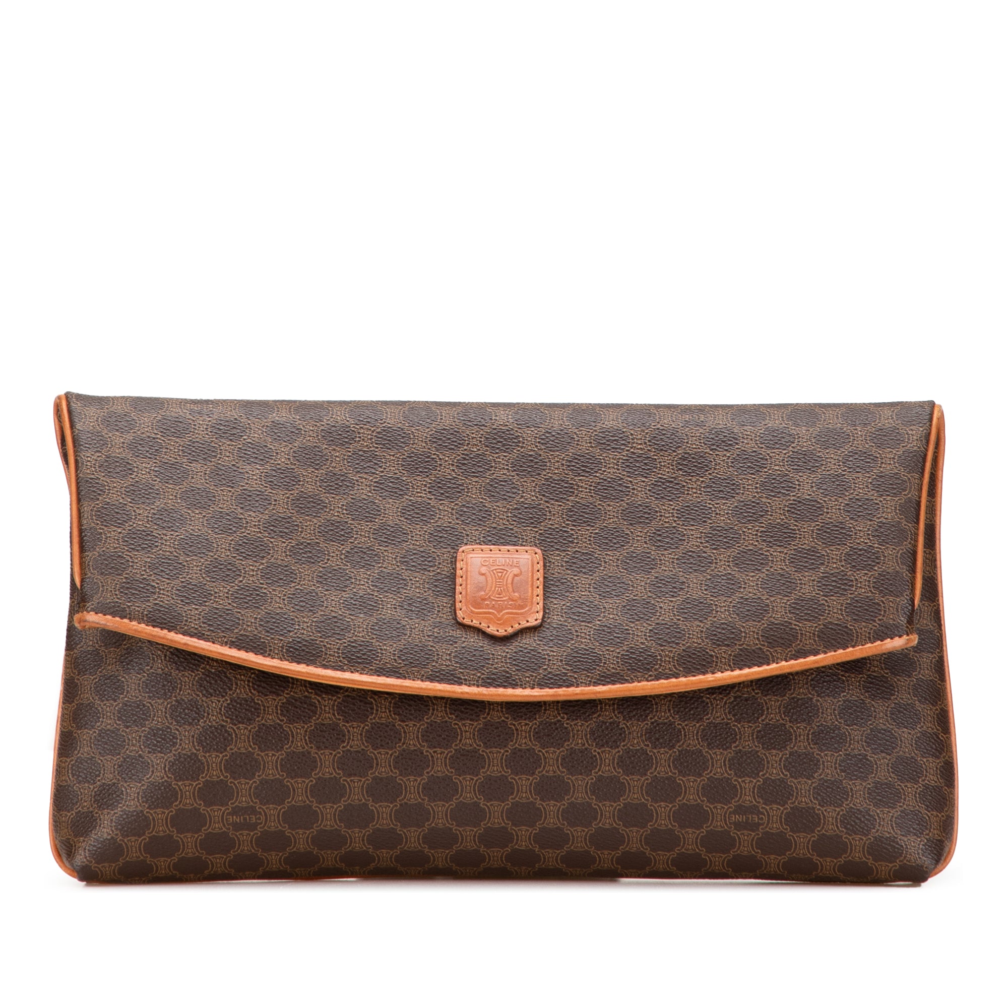 Macadam Coated Canvas Clutch