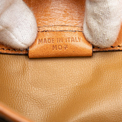 Macadam Coated Canvas Clutch
