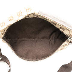 GG Canvas Double Pocket Belt Bag