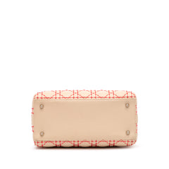 Medium Lambskin Cannage Stitched Lady Dior