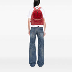 Medium Studded Visetos Coated Canvas Stark Backpack