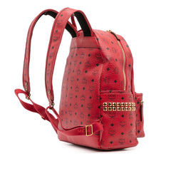 Medium Studded Visetos Coated Canvas Stark Backpack
