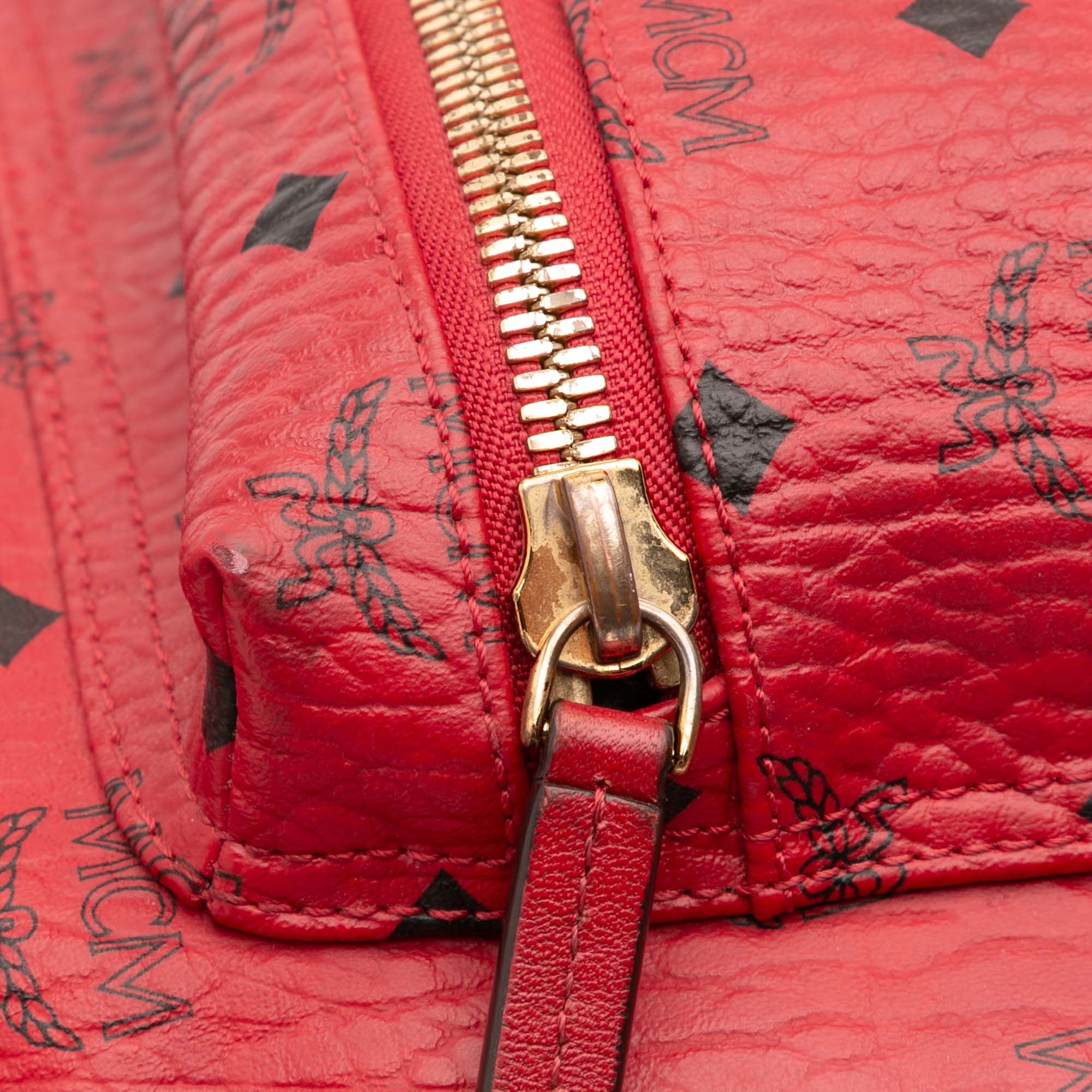 Medium Studded Visetos Coated Canvas Stark Backpack