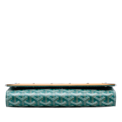 Goyardine Monte Carlo Bois Clutch with Strap