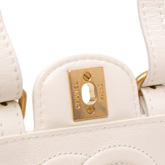 Mini Aged Calfskin City School Flap