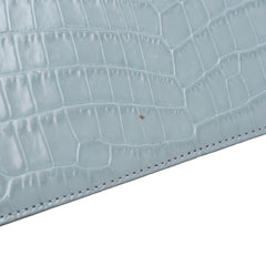 Croc Embossed Calfskin Skull Knuckle Duster Crossbody