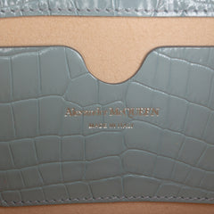 Croc Embossed Calfskin Skull Knuckle Duster Crossbody