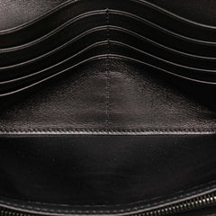 Nappa Intrecciato Grommet Scalloped Edge Long Wallet