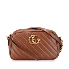 Small GG Marmont Matelasse Leather Crossbody