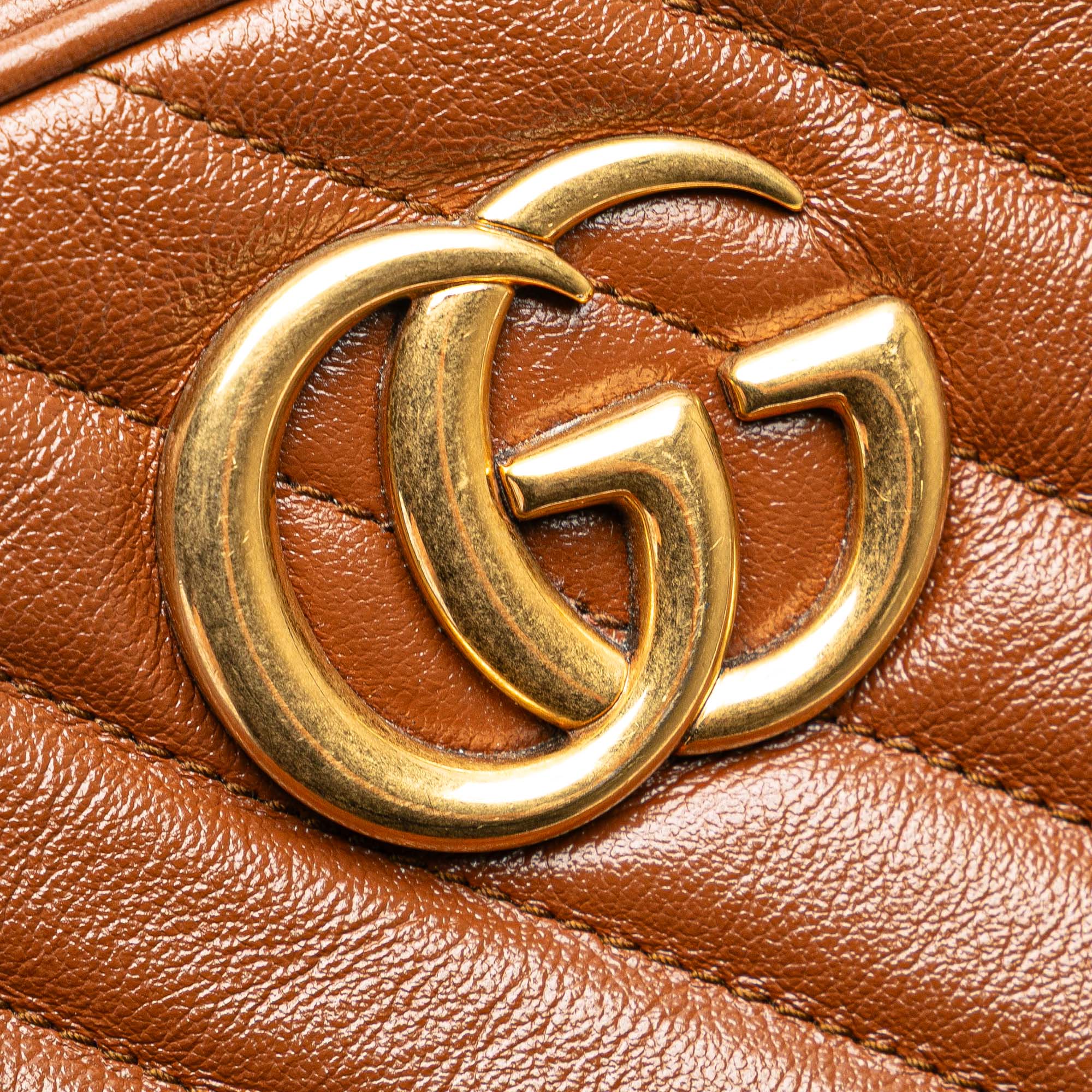 Small GG Marmont Matelasse Leather Crossbody