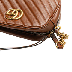 Small GG Marmont Matelasse Leather Crossbody