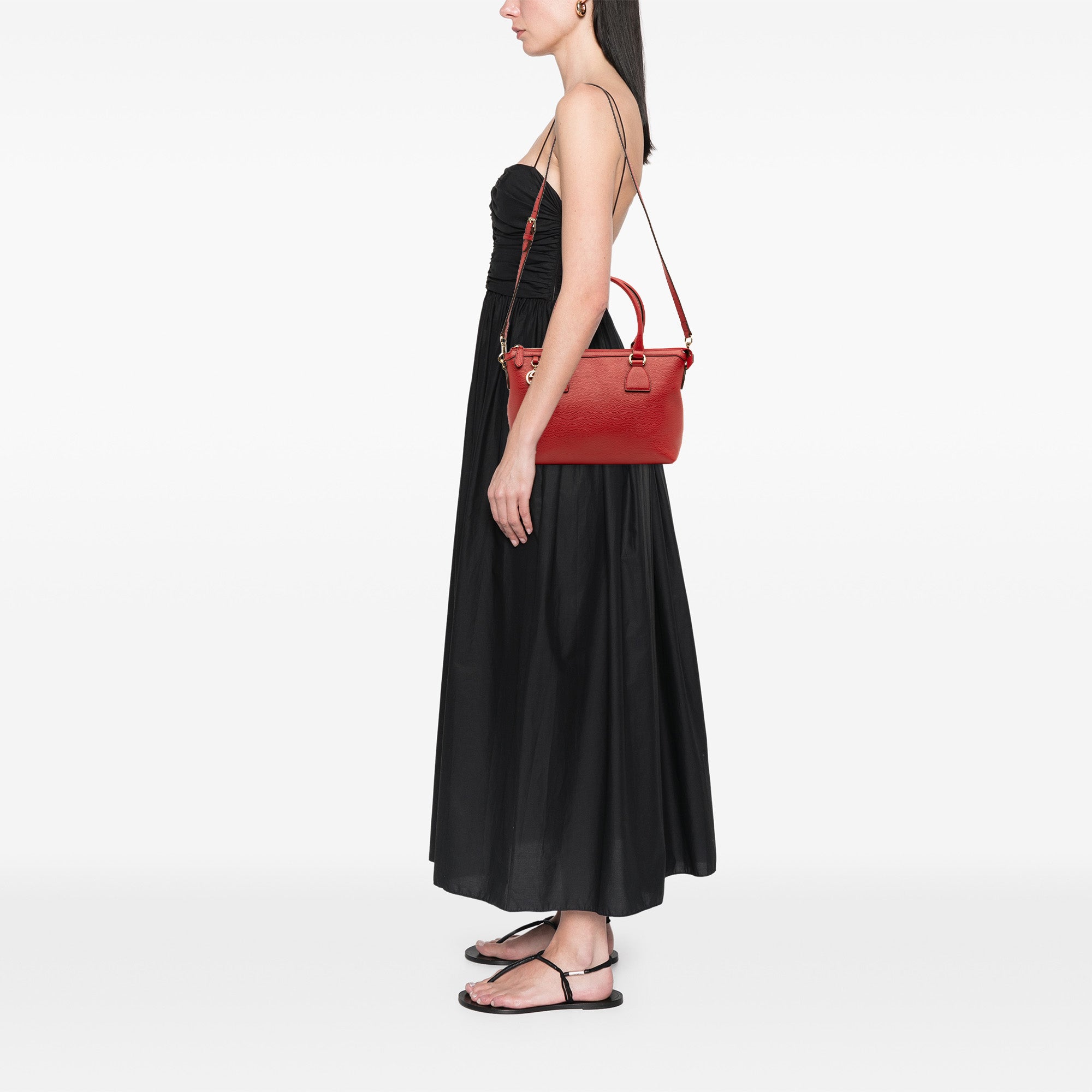 Dollar Calfskin GG Charm Satchel