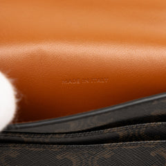 Triomphe Coated Canvas Phone Pouch Flap Crossbody